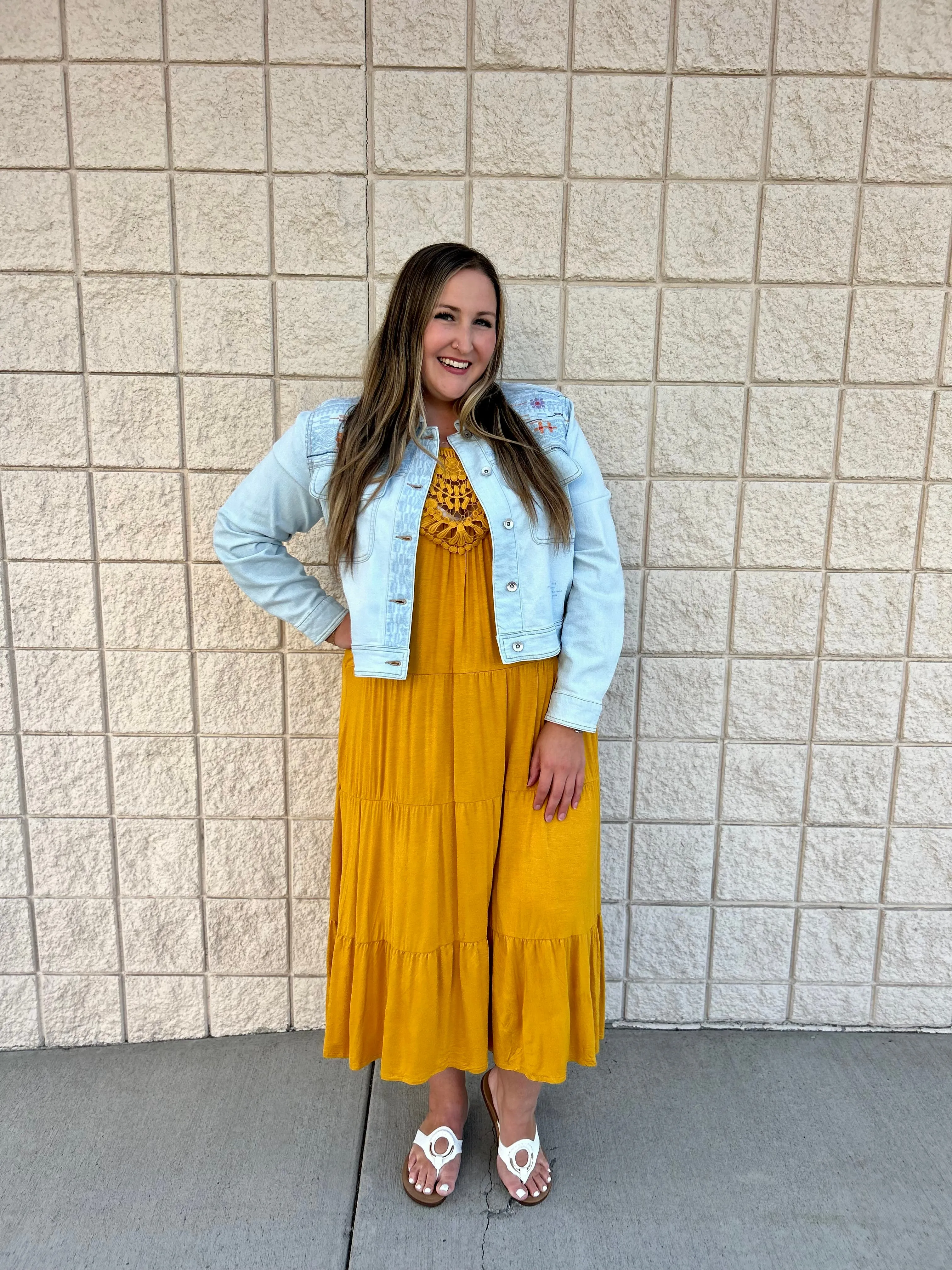 Mustard Boho Maxi Dress FINAL SALE!