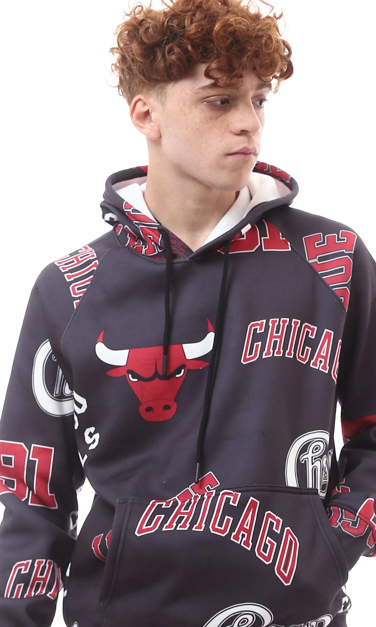 O175489 Hooded Neck With Drawstring Casual Hoodie - Multicolour