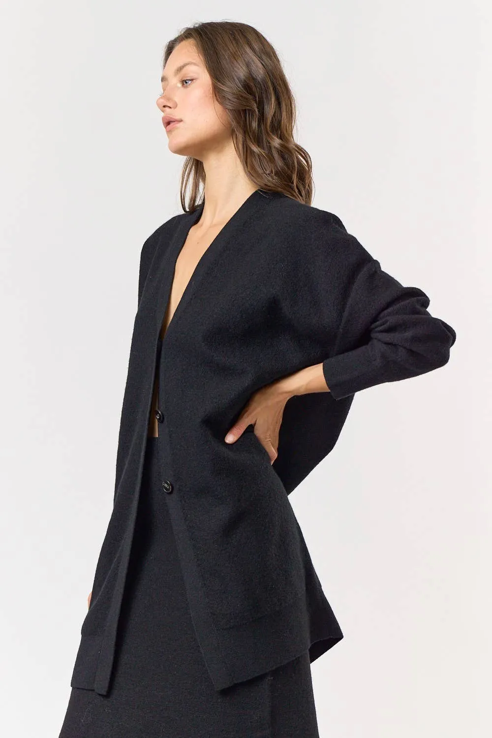OVERSIZED BUTTON UP CARDIGAN