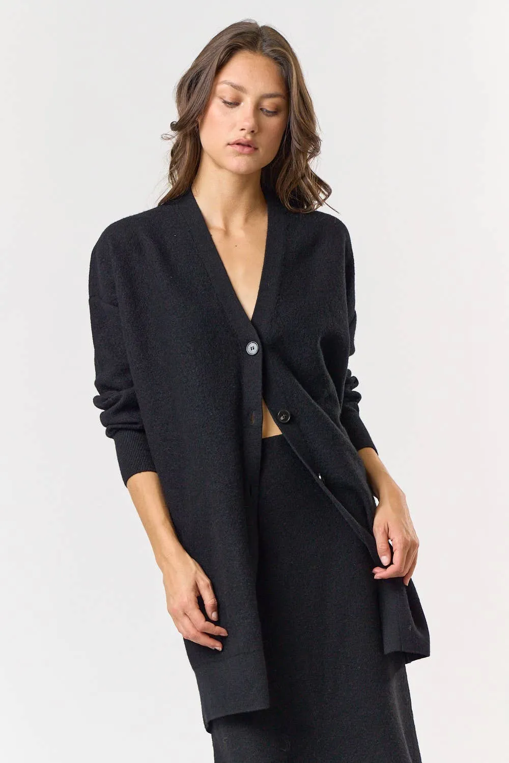 OVERSIZED BUTTON UP CARDIGAN
