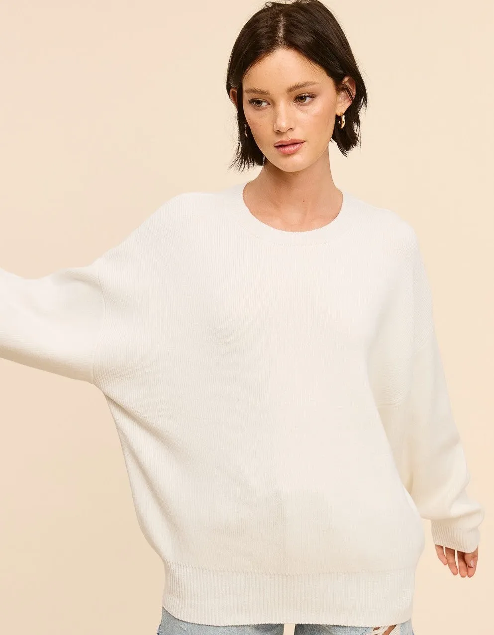 Perfectly Oversized Crew - Ivory