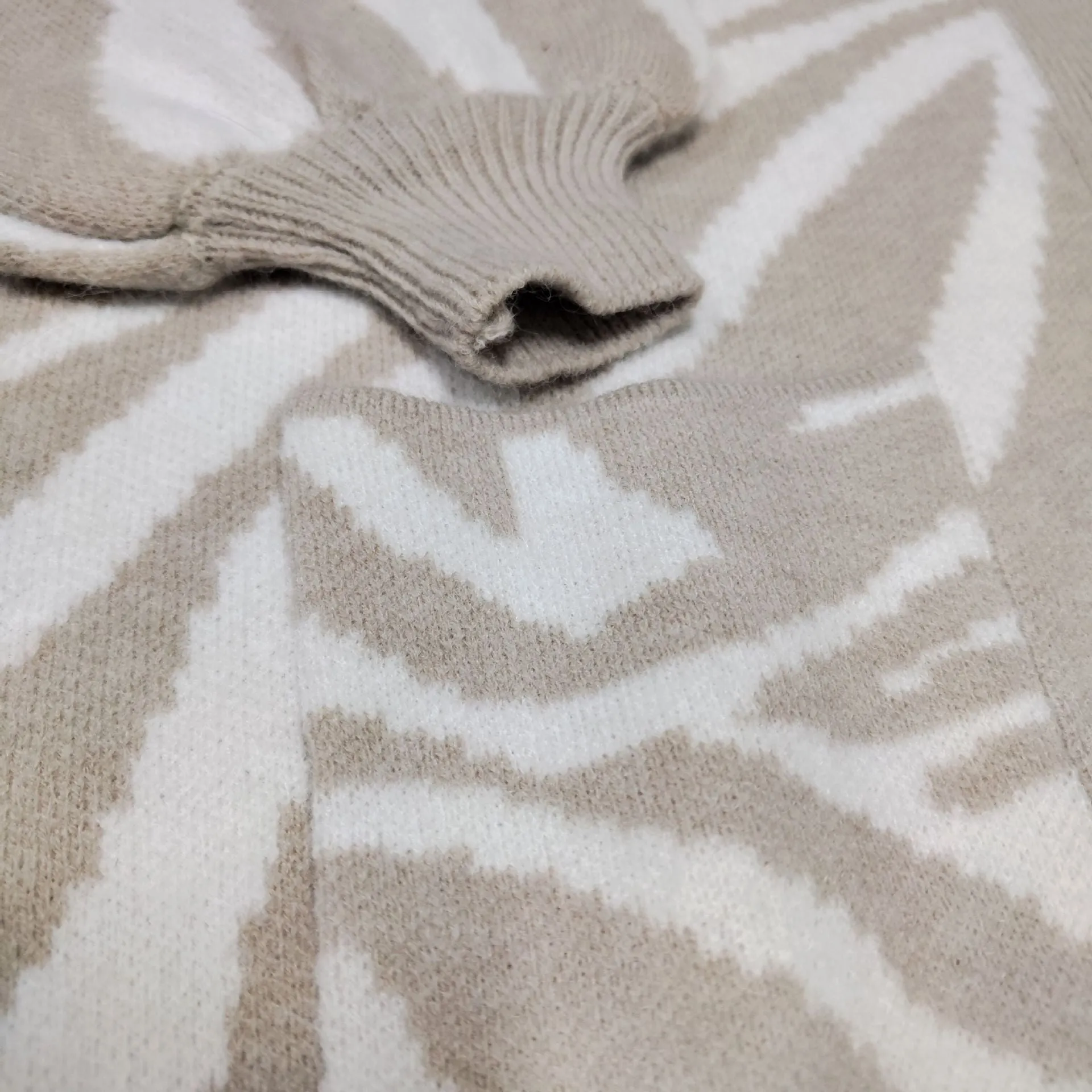 Print Oversized Cardigan Sweater