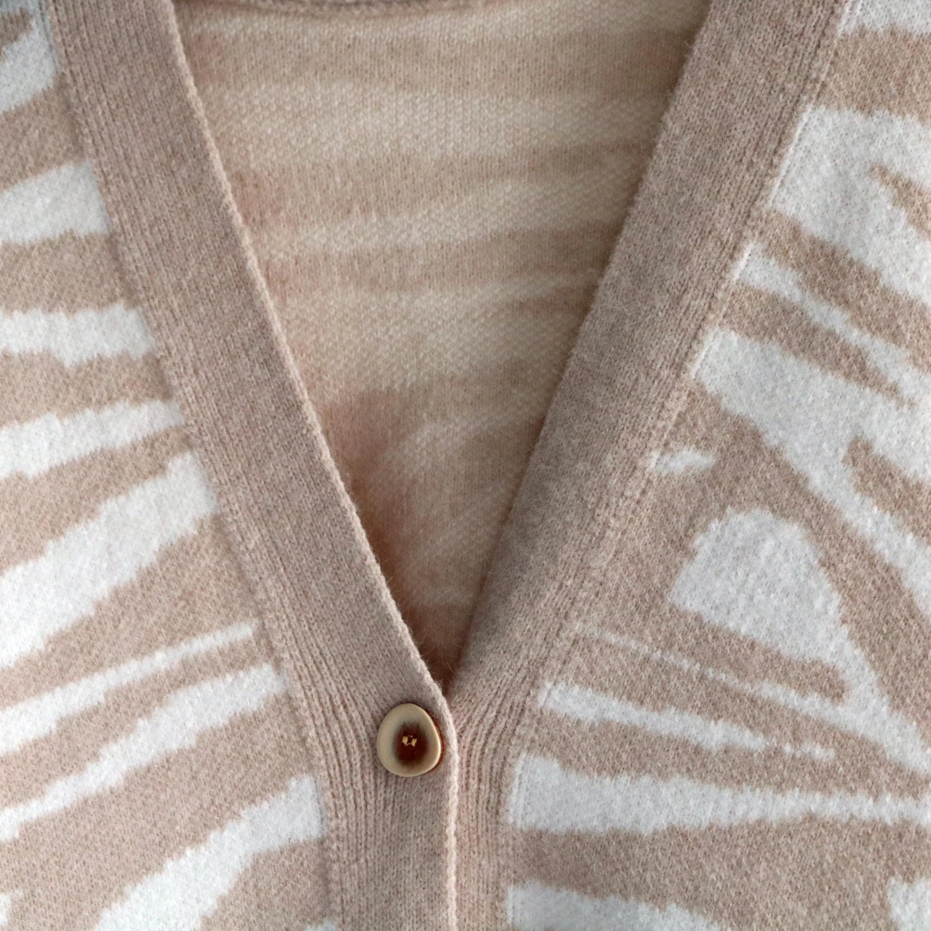 Print Oversized Cardigan Sweater