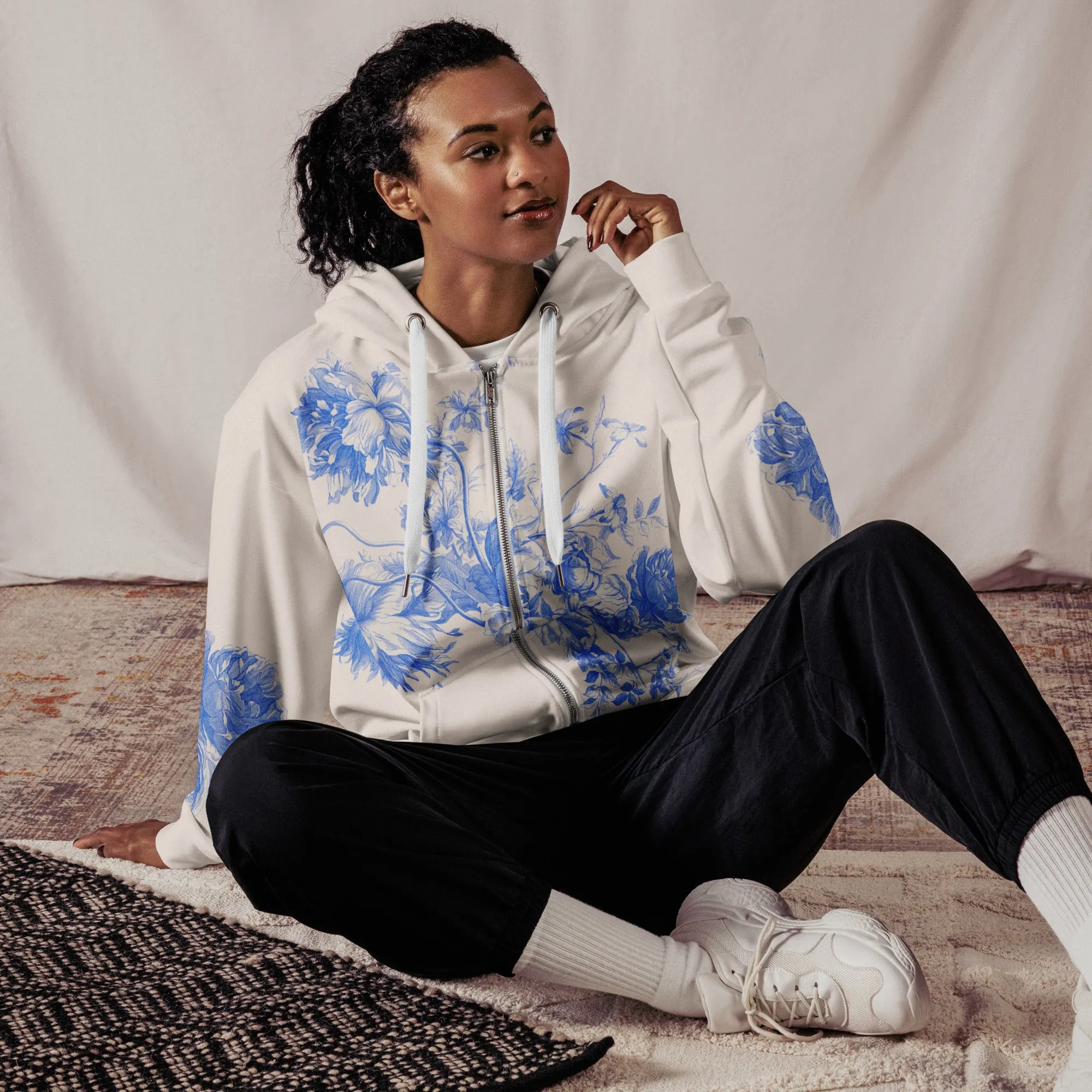 Royal Toile zip hoodie