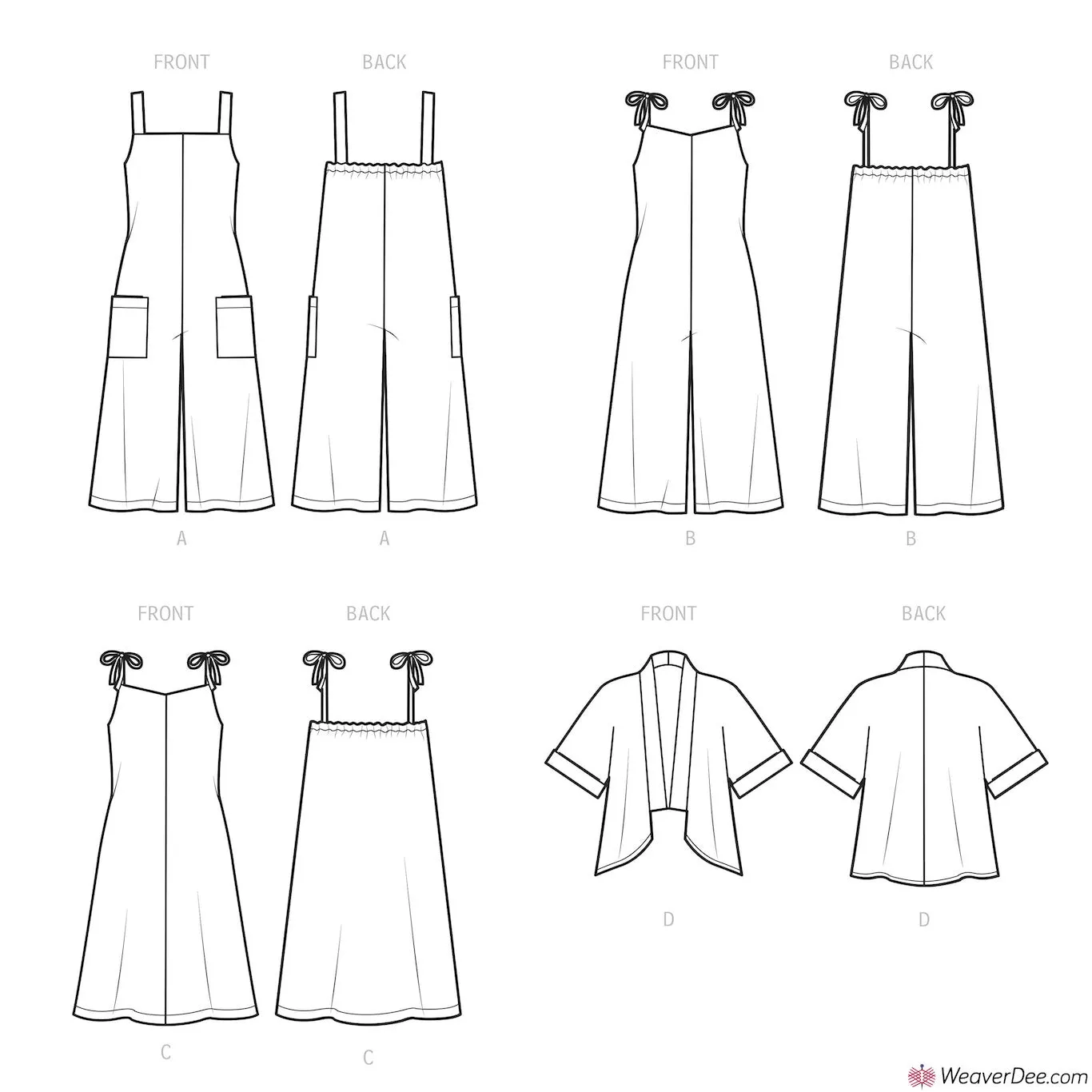 Simplicity Pattern S9541 Misses' Jumpsuits, Dress & Jacket
