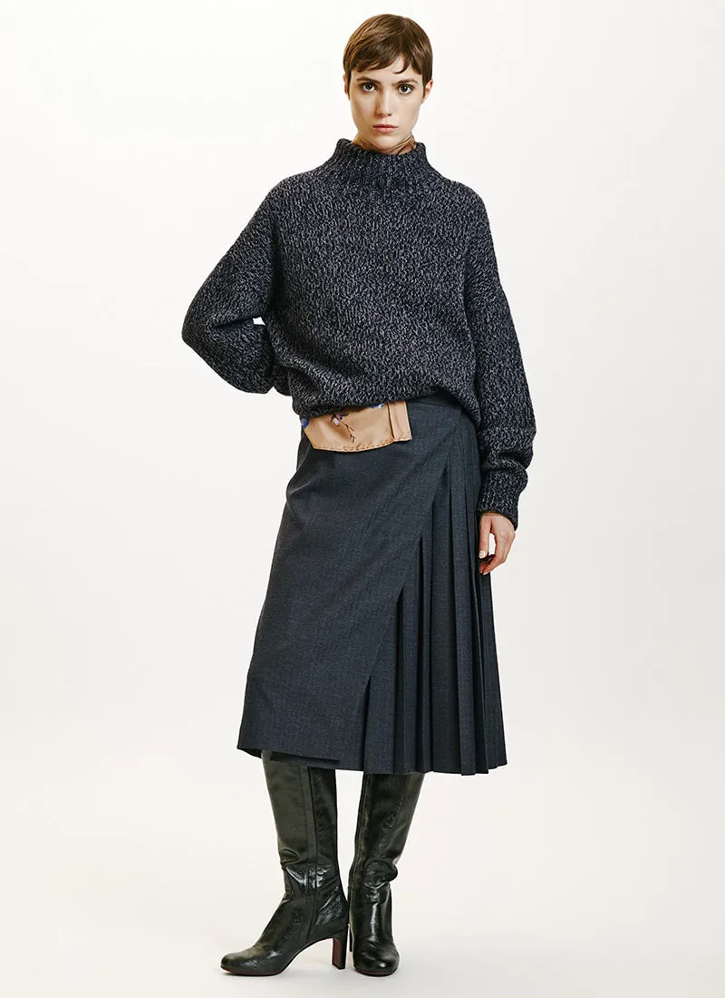 Uma Chunky Mock Neck Sweater