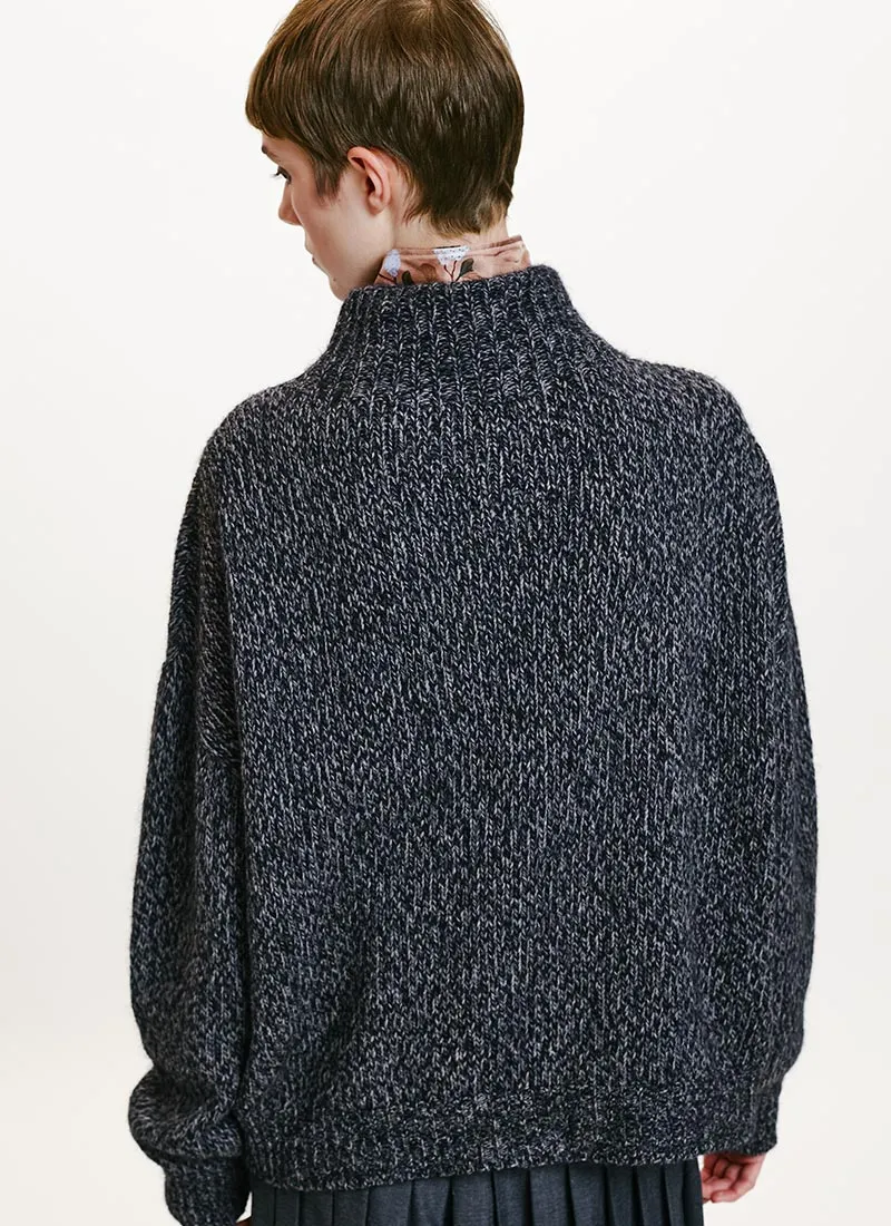 Uma Chunky Mock Neck Sweater