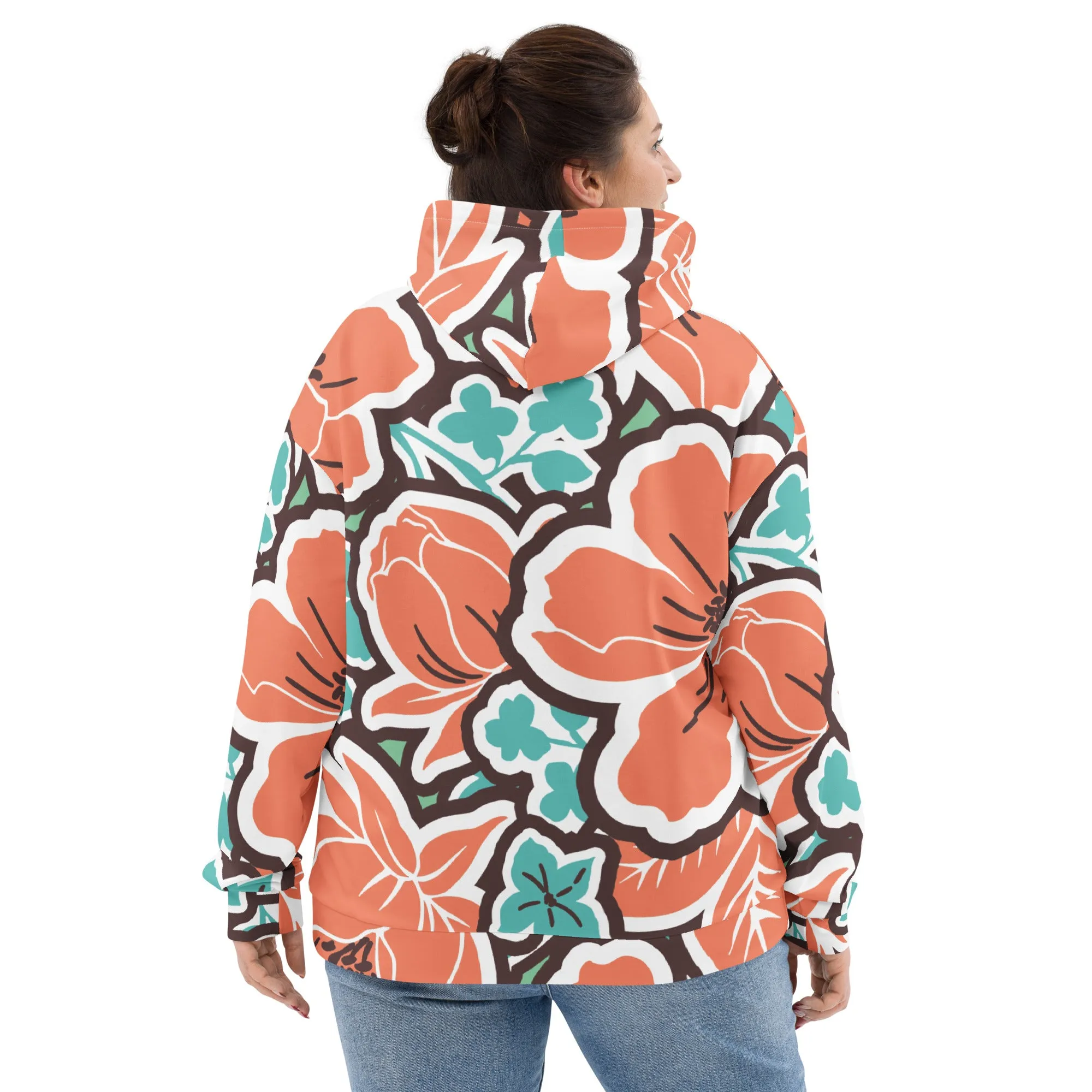 Valentines Day Hoodie - Flower (Glamourange Valentine Day Gifts Hoodies - Design 003)