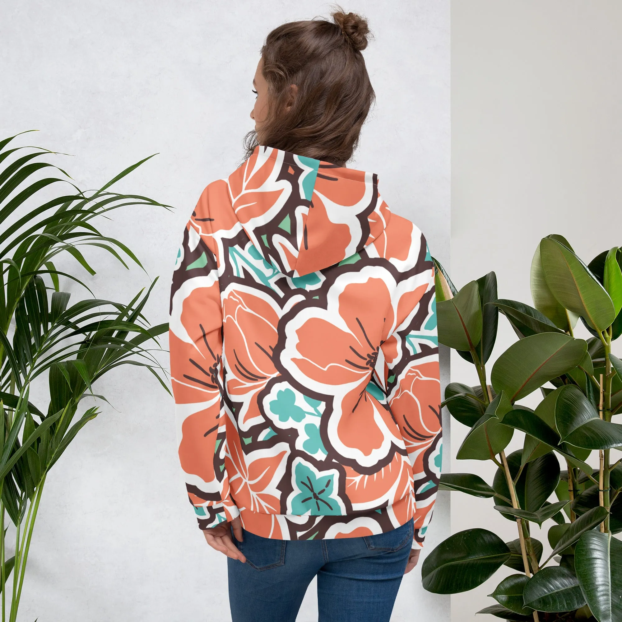 Valentines Day Hoodie - Flower (Glamourange Valentine Day Gifts Hoodies - Design 003)