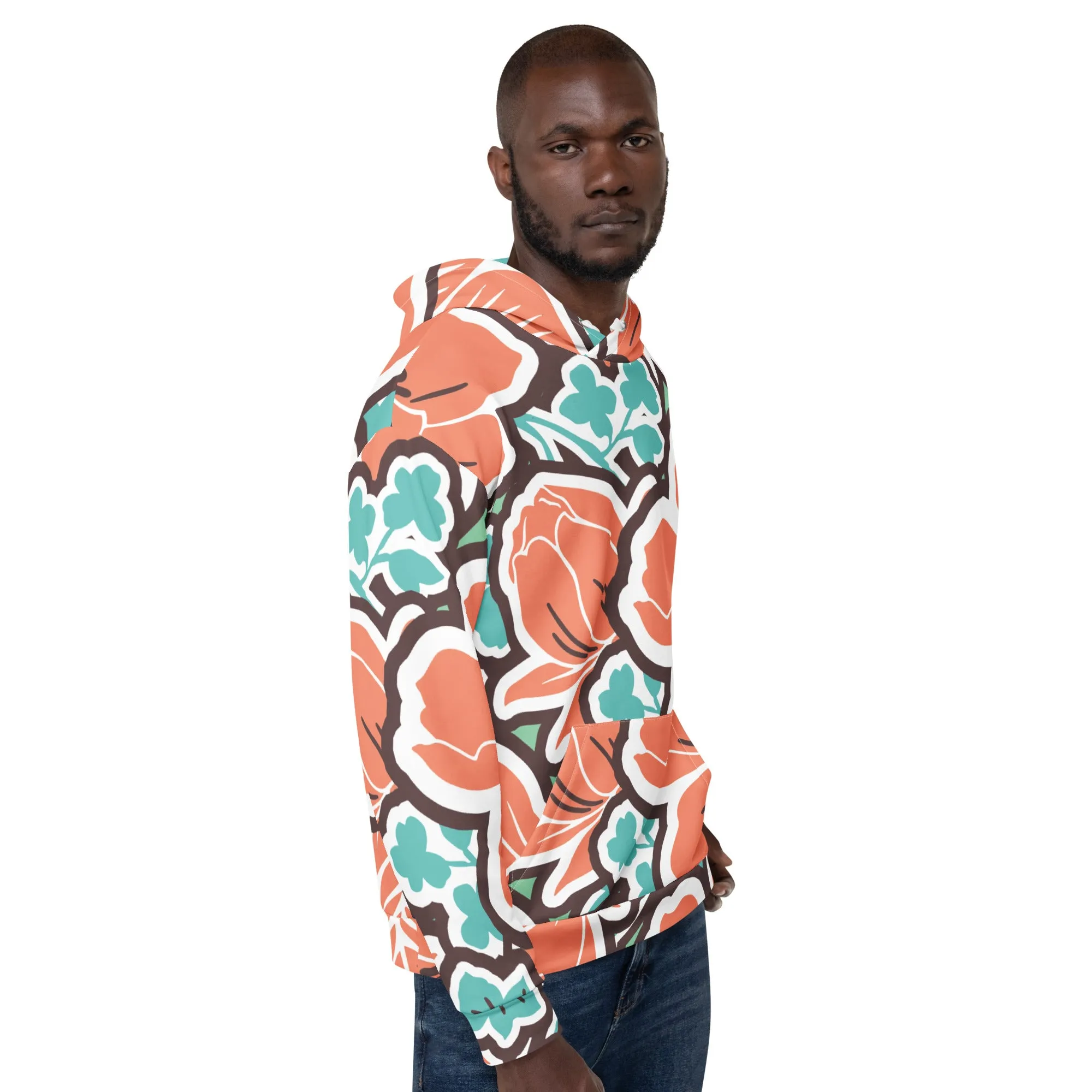 Valentines Day Hoodie - Flower (Glamourange Valentine Day Gifts Hoodies - Design 003)