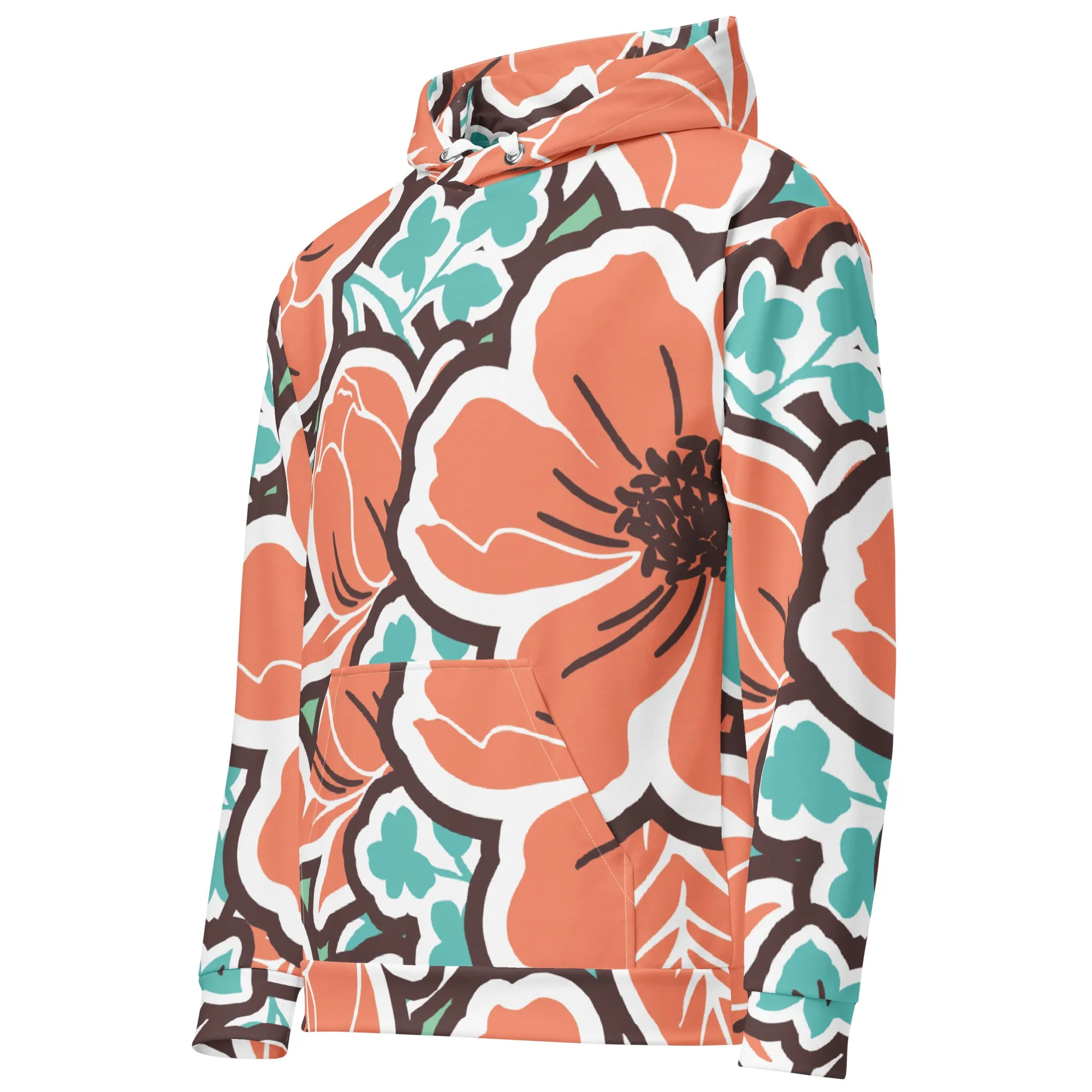 Valentines Day Hoodie - Flower (Glamourange Valentine Day Gifts Hoodies - Design 003)