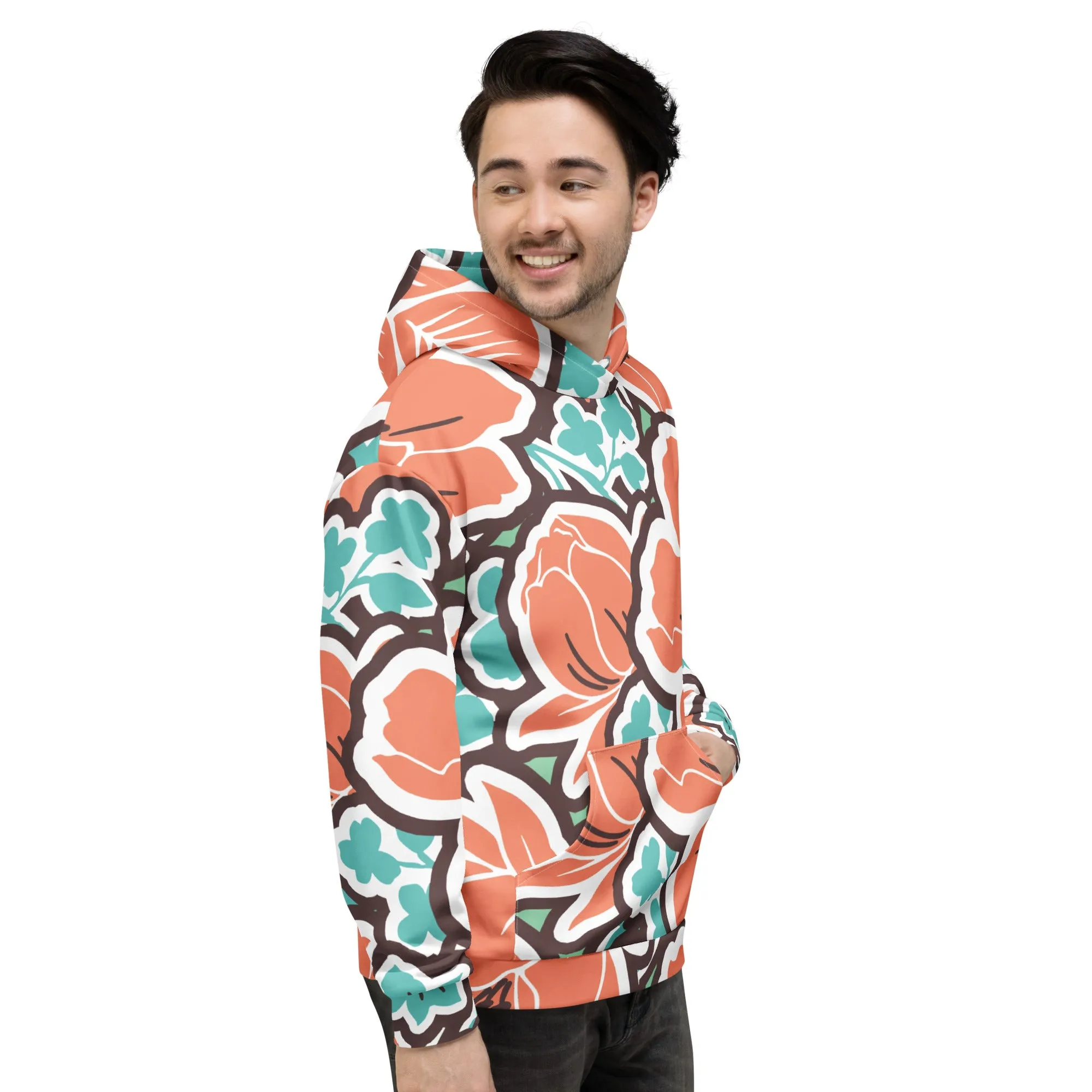 Valentines Day Hoodie - Flower (Glamourange Valentine Day Gifts Hoodies - Design 003)