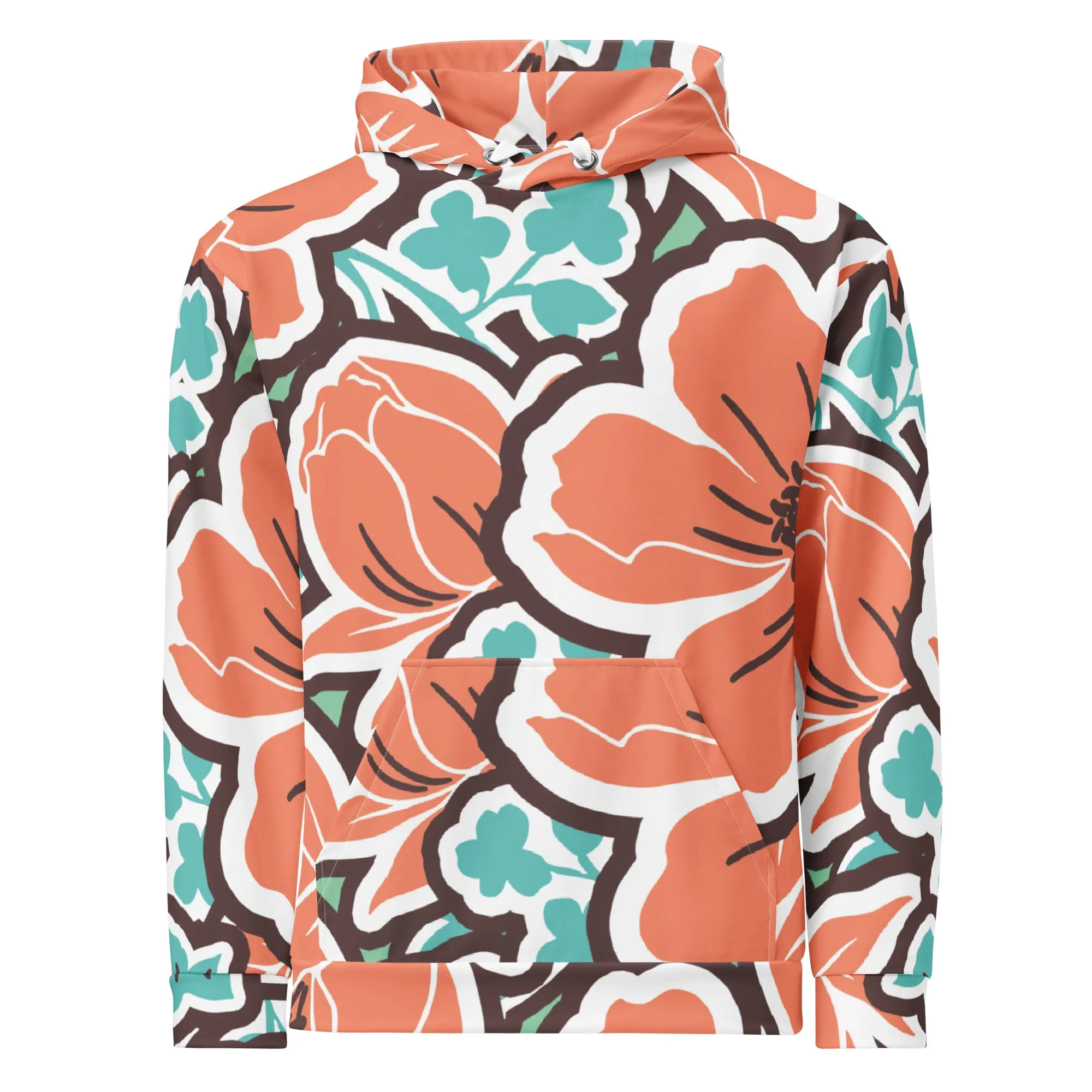 Valentines Day Hoodie - Flower (Glamourange Valentine Day Gifts Hoodies - Design 003)