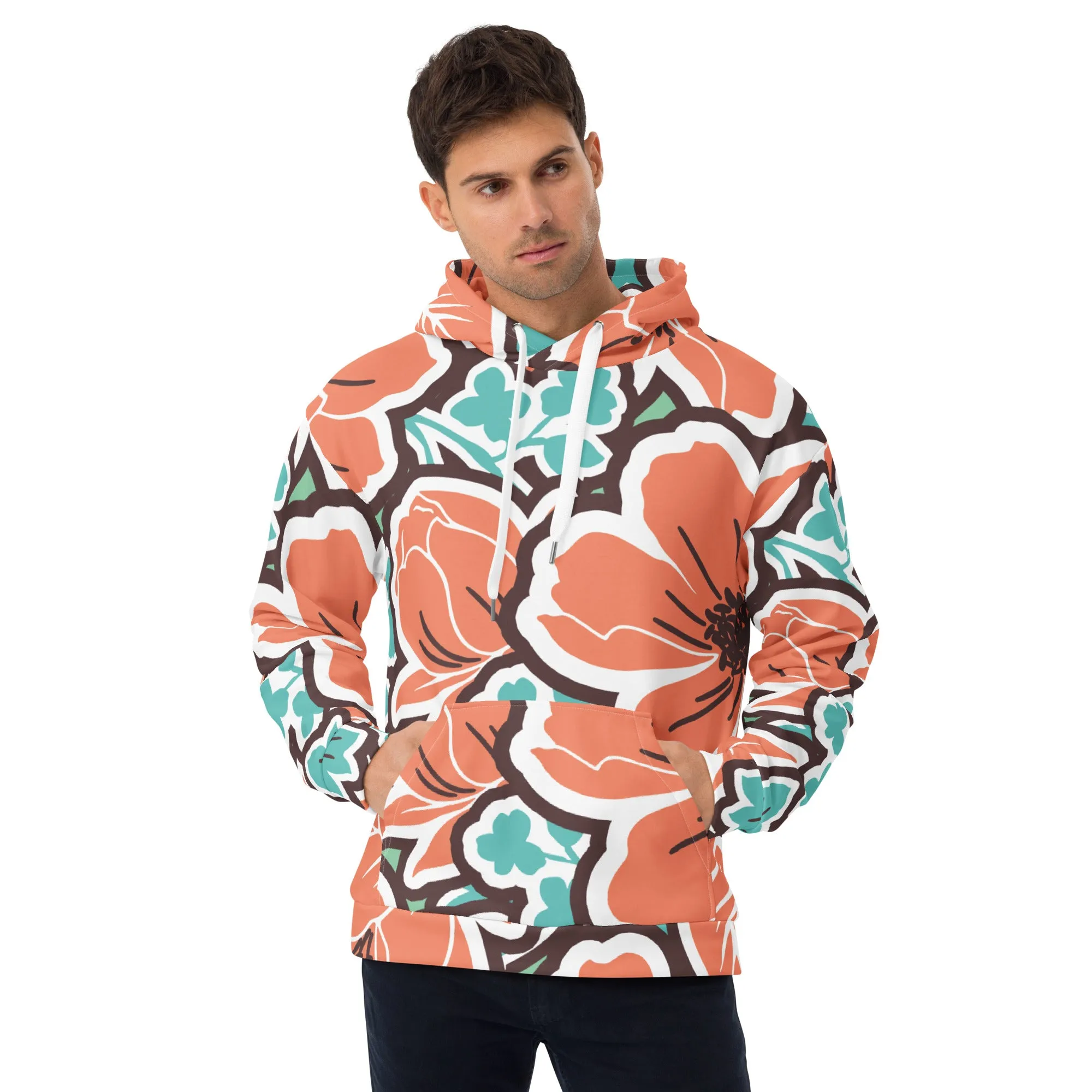Valentines Day Hoodie - Flower (Glamourange Valentine Day Gifts Hoodies - Design 003)