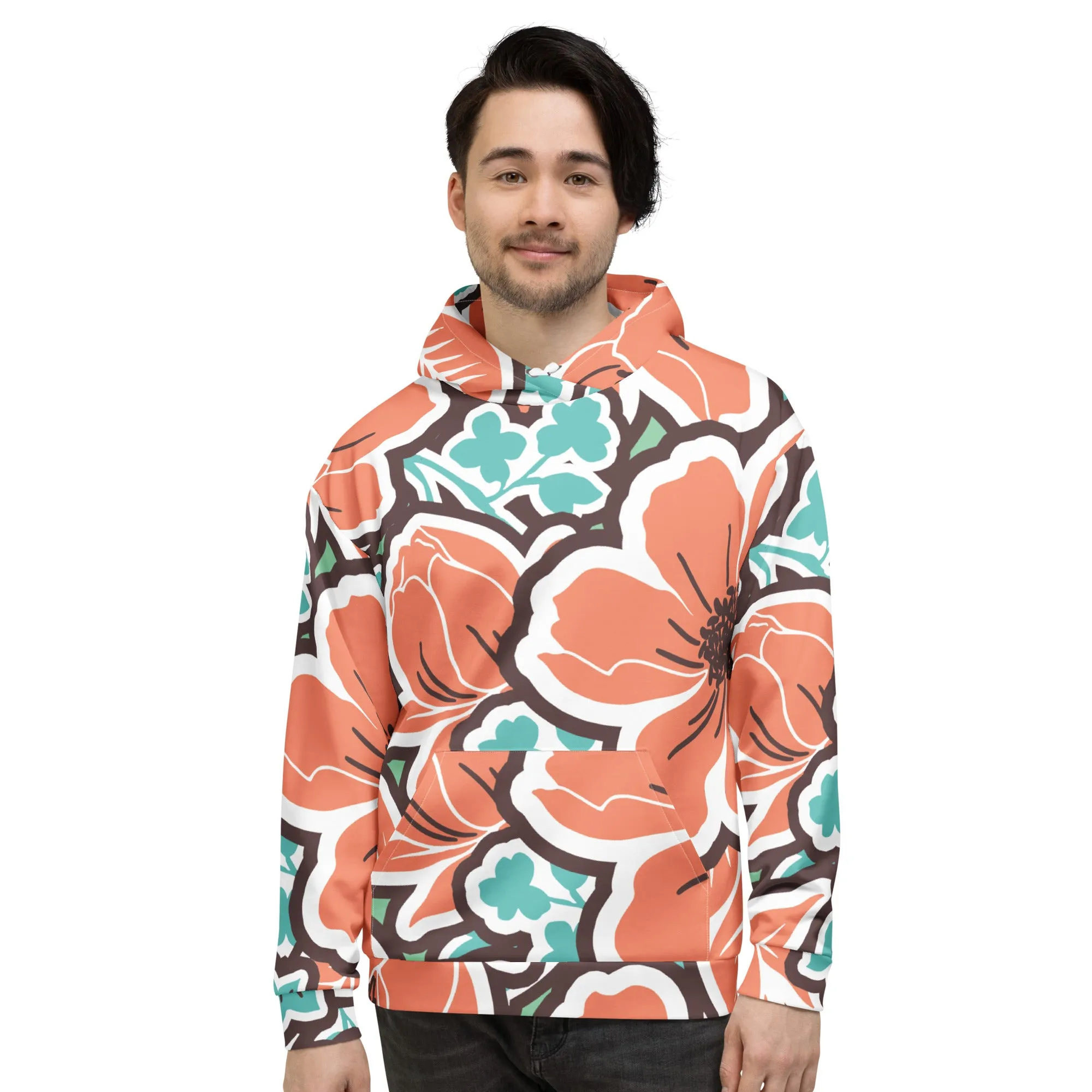 Valentines Day Hoodie - Flower (Glamourange Valentine Day Gifts Hoodies - Design 003)