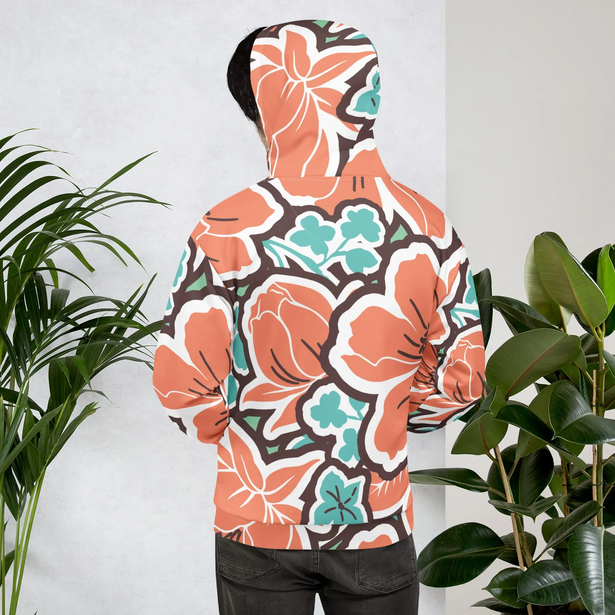 Valentines Day Hoodie - Flower (Glamourange Valentine Day Gifts Hoodies - Design 003)