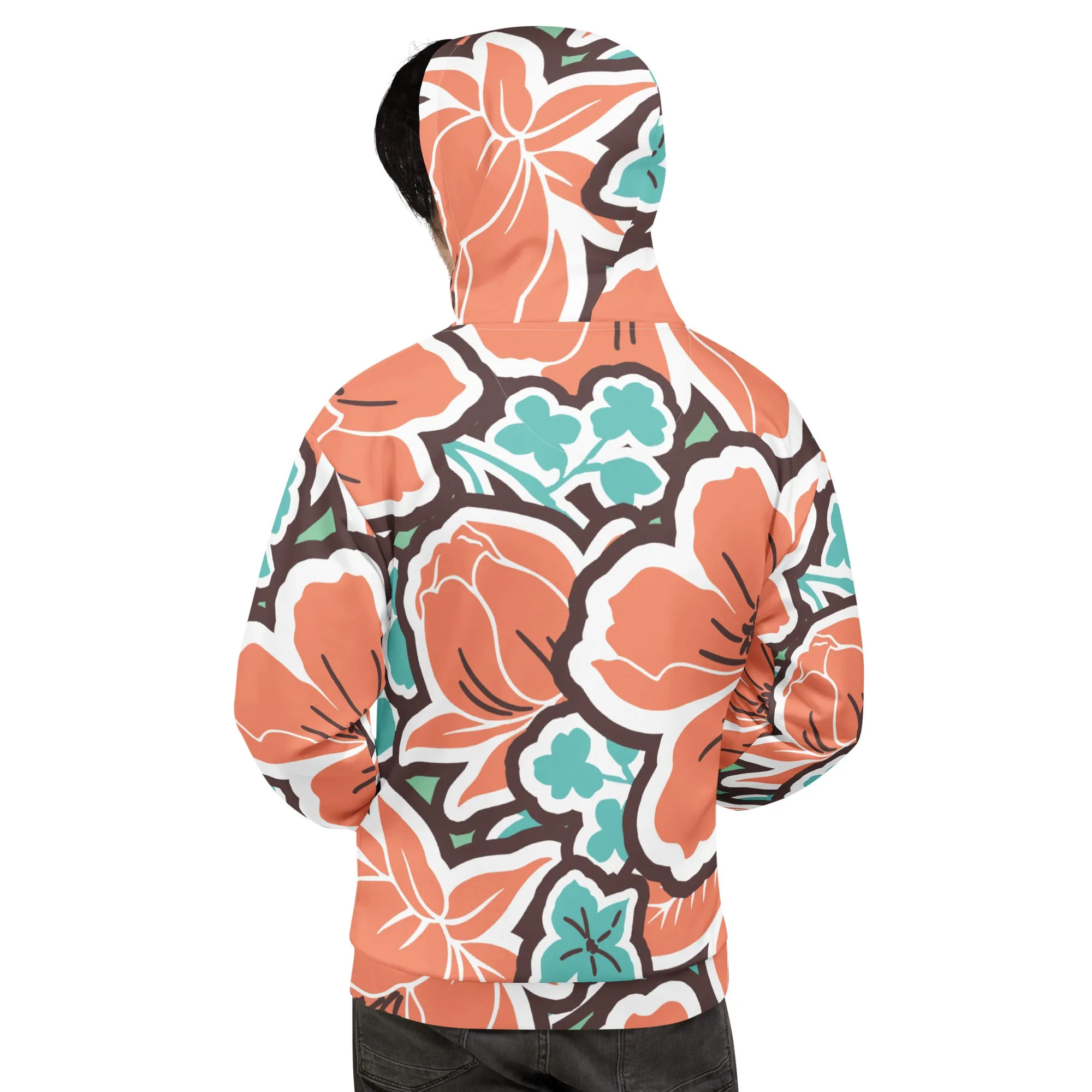 Valentines Day Hoodie - Flower (Glamourange Valentine Day Gifts Hoodies - Design 003)