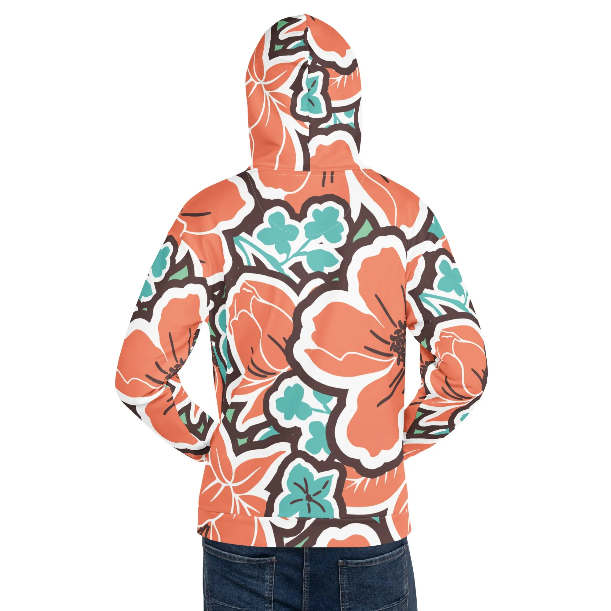 Valentines Day Hoodie - Flower (Glamourange Valentine Day Gifts Hoodies - Design 003)