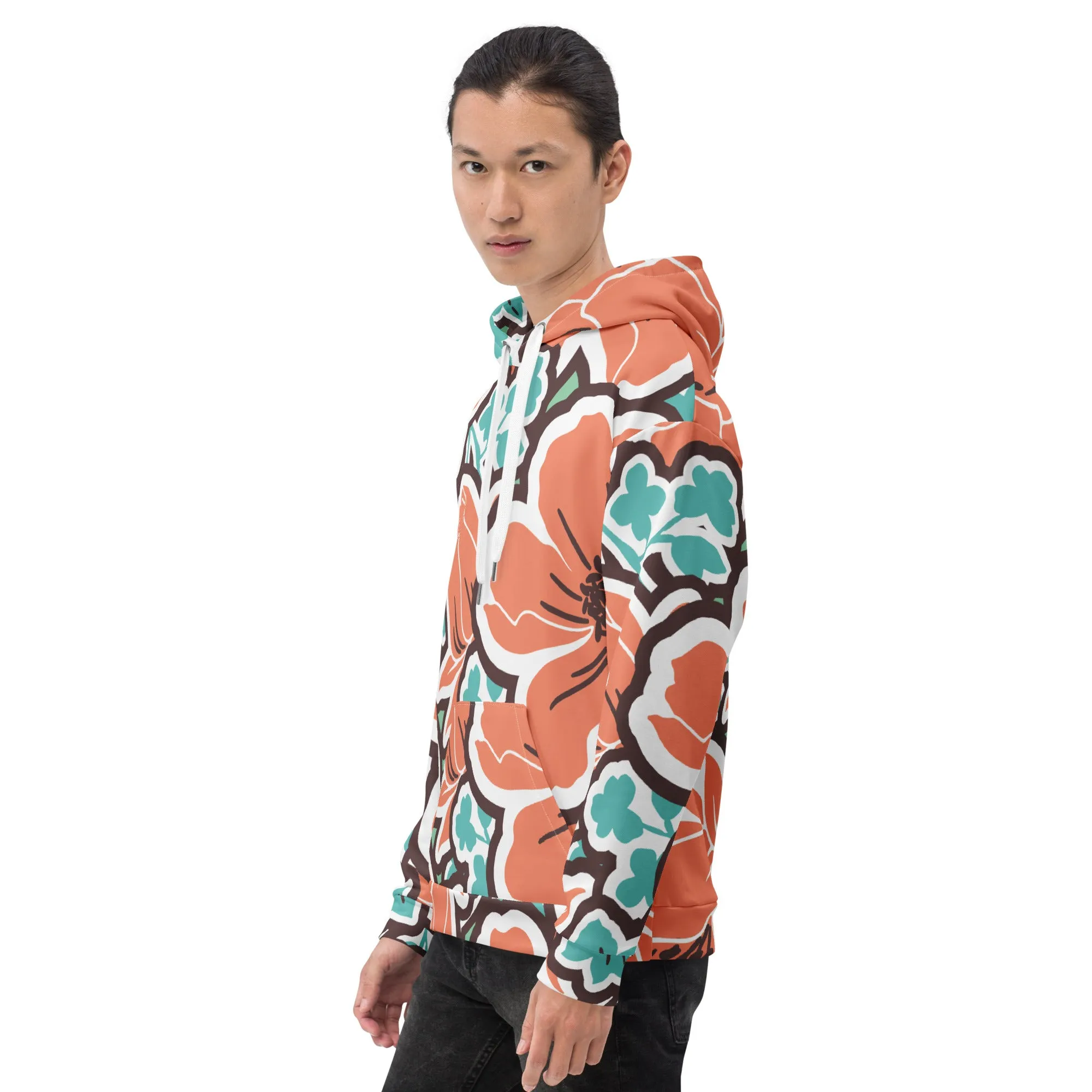 Valentines Day Hoodie - Flower (Glamourange Valentine Day Gifts Hoodies - Design 003)