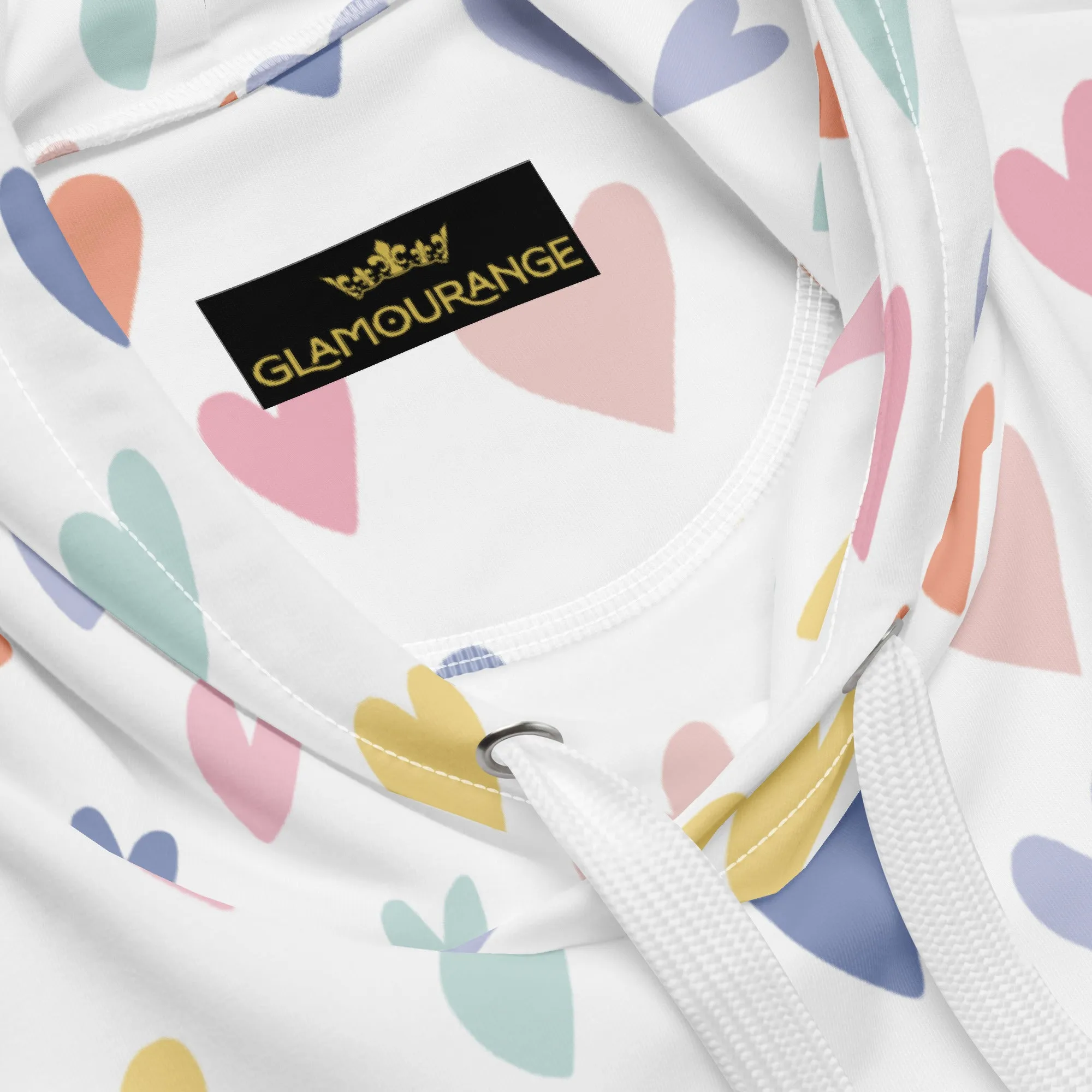 Valentines Day Hoodie - Love Hearts (Glamourange Valentine Day Gifts Hoodies - Design 0010)