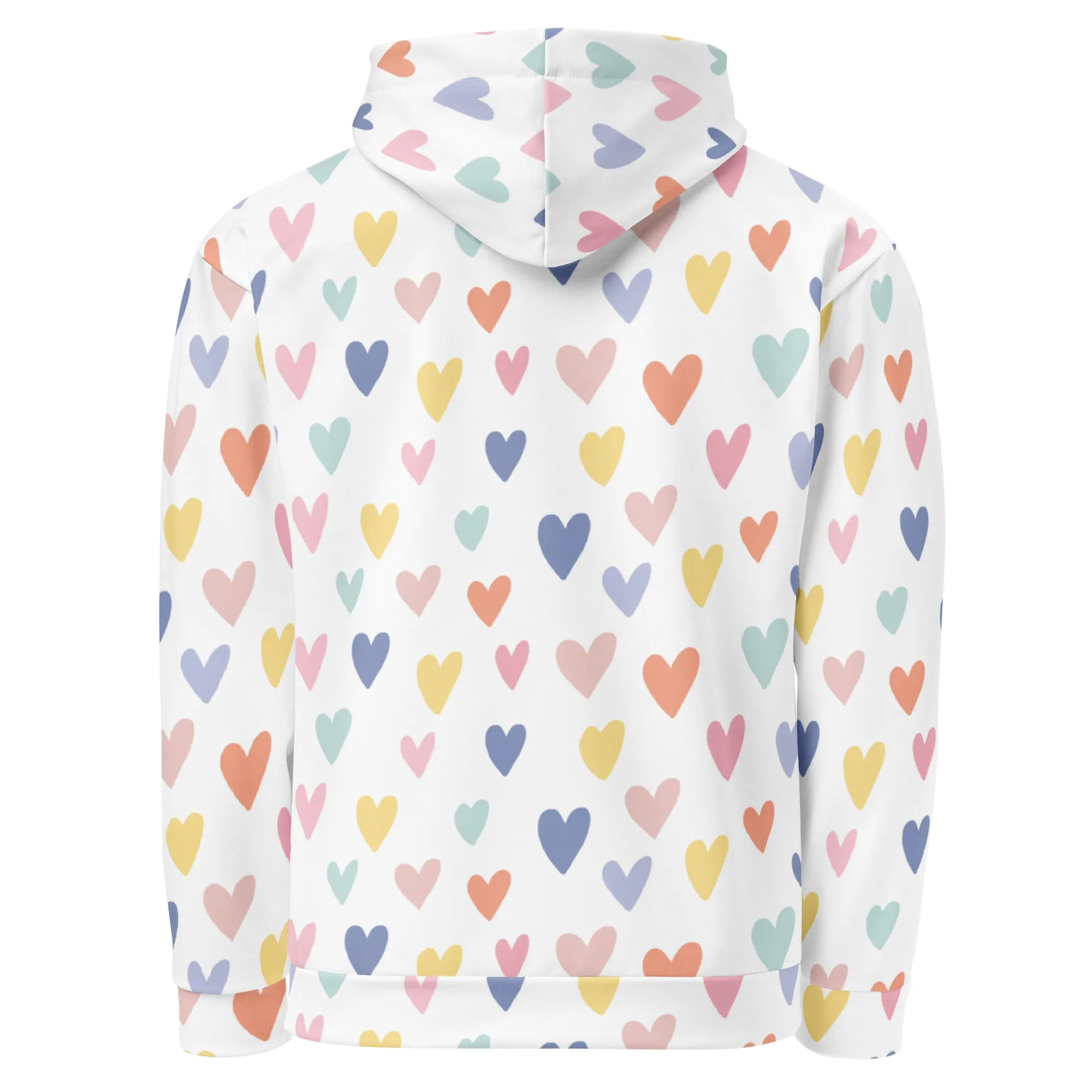 Valentines Day Hoodie - Love Hearts (Glamourange Valentine Day Gifts Hoodies - Design 0010)