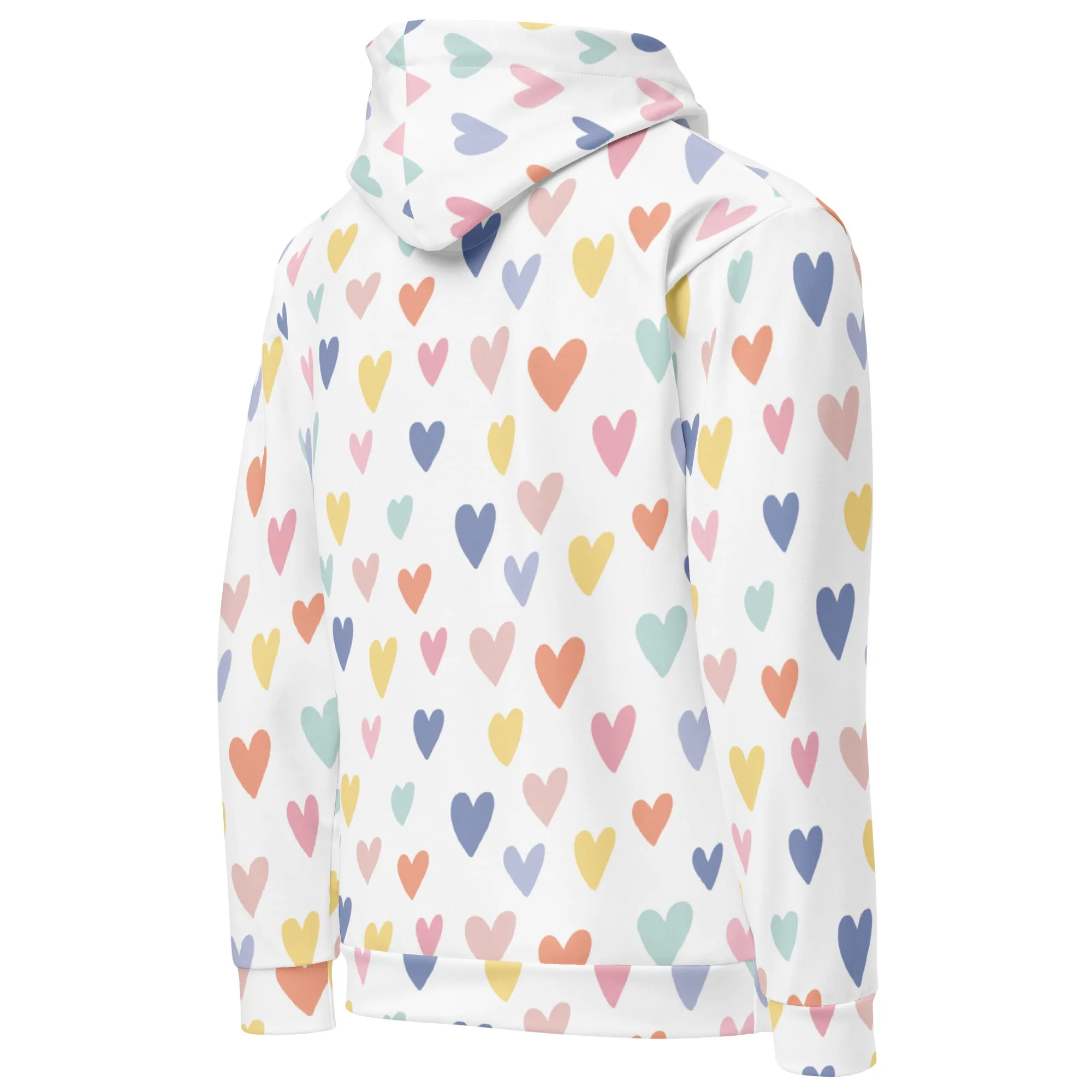 Valentines Day Hoodie - Love Hearts (Glamourange Valentine Day Gifts Hoodies - Design 0010)