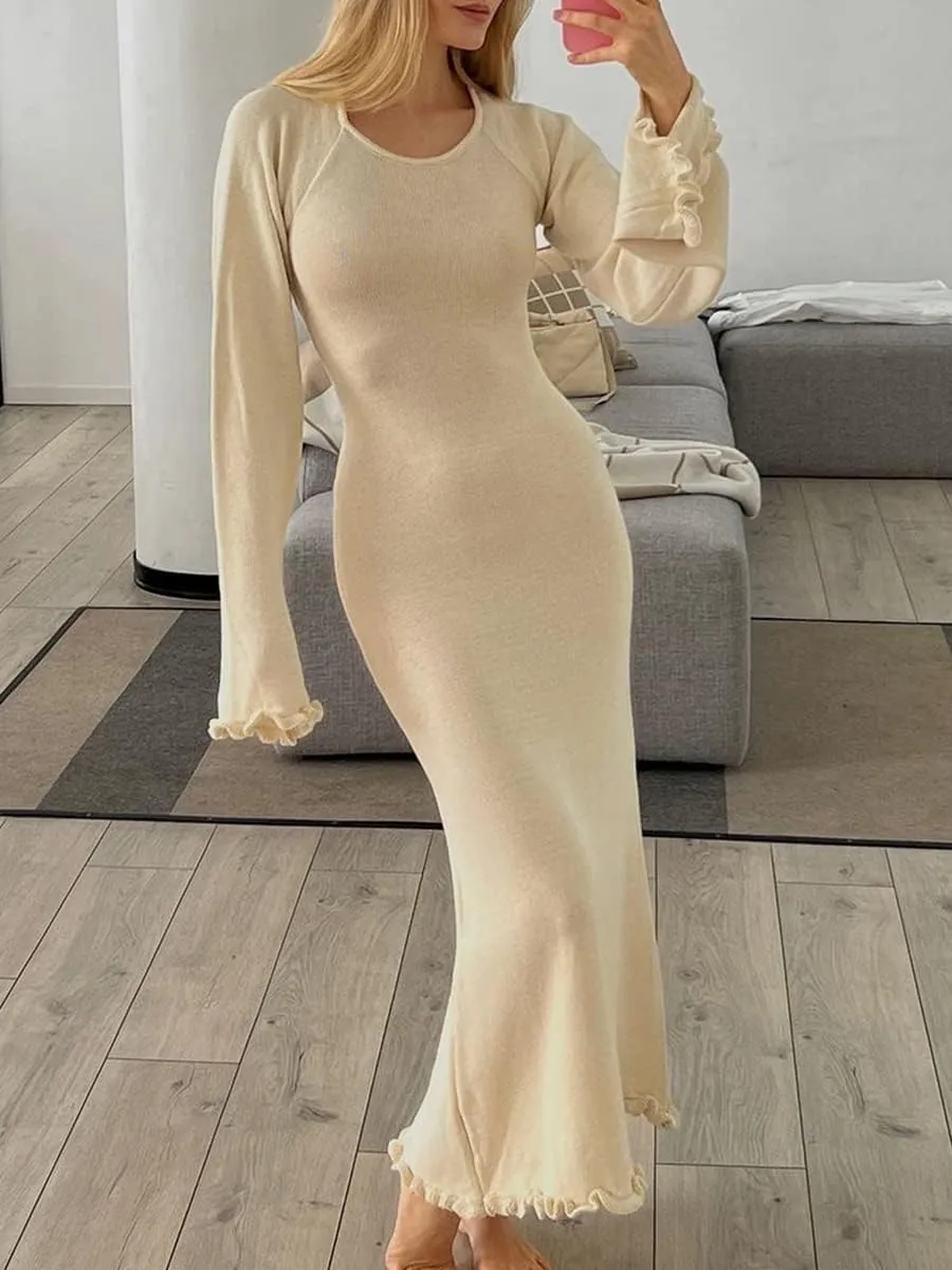 Women Ribbed Knit Long Dress Sleeveless Flower Bodycon Maxi Party Cocktail Dress Summer Beach Cover Up Club Dress