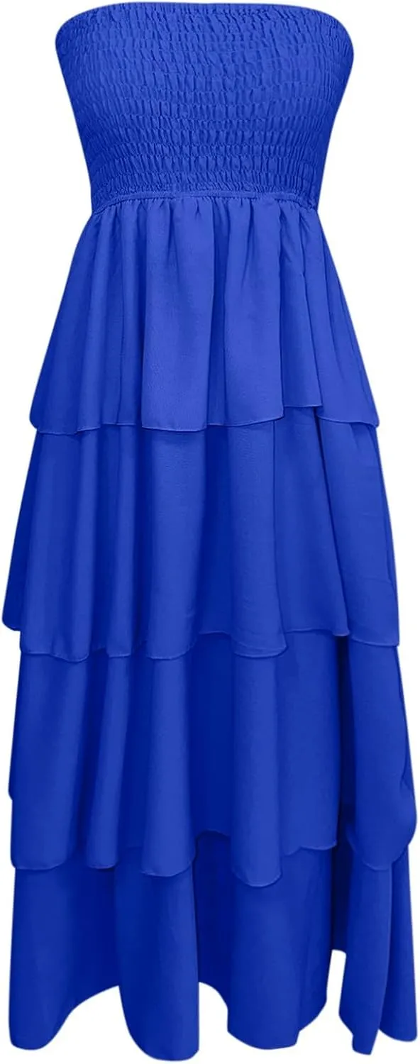 Women's Sexy Tank Top Maxi Long Dress Casual Sleeveless Summer Beach Dress