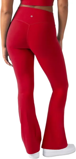 YITTY Active Women's UltraLuxe Kick Flare High Waist Legging, Athleisure, 4-Way-Stretch