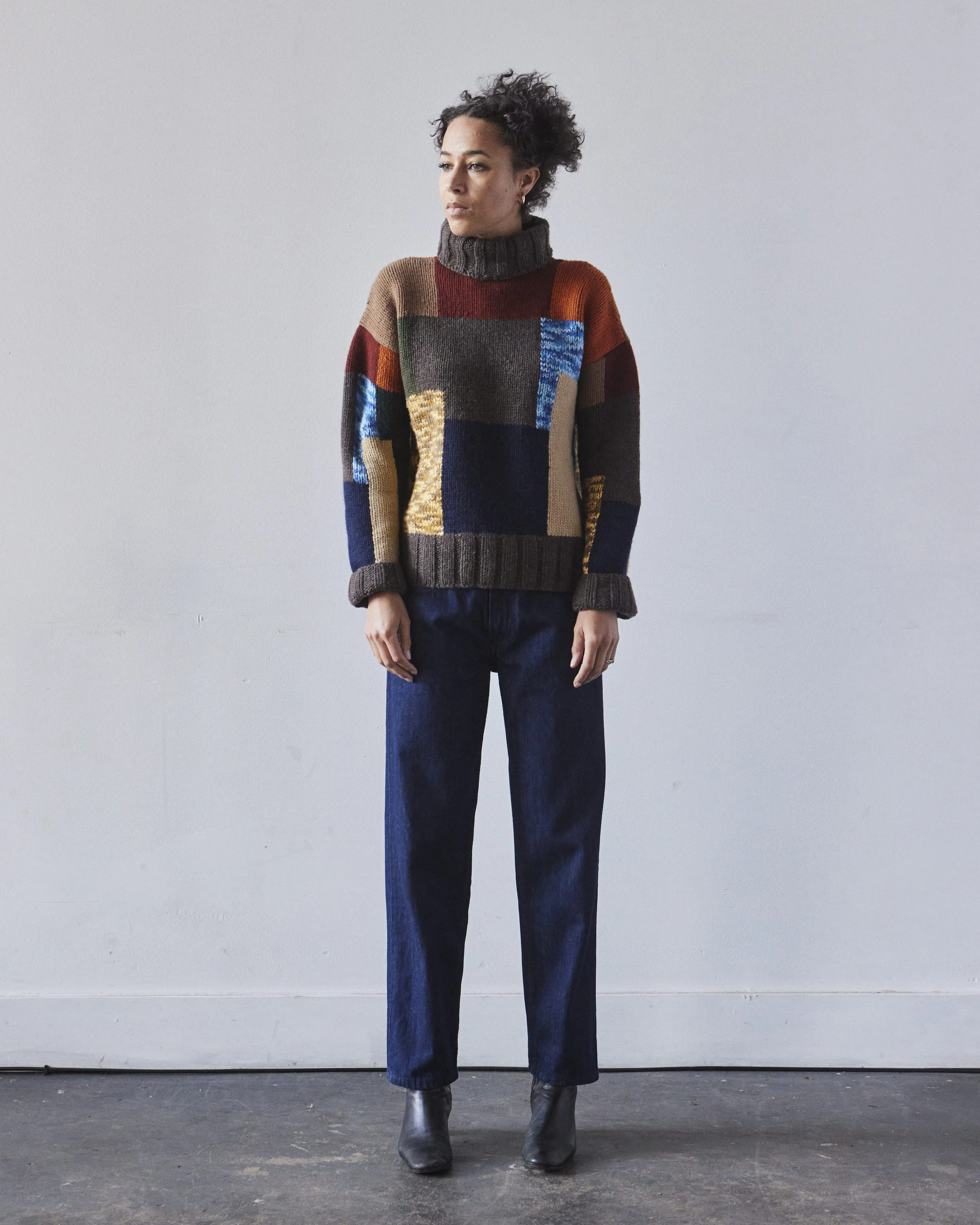 YMC Bluto Chunky Knit Jumper, Multi