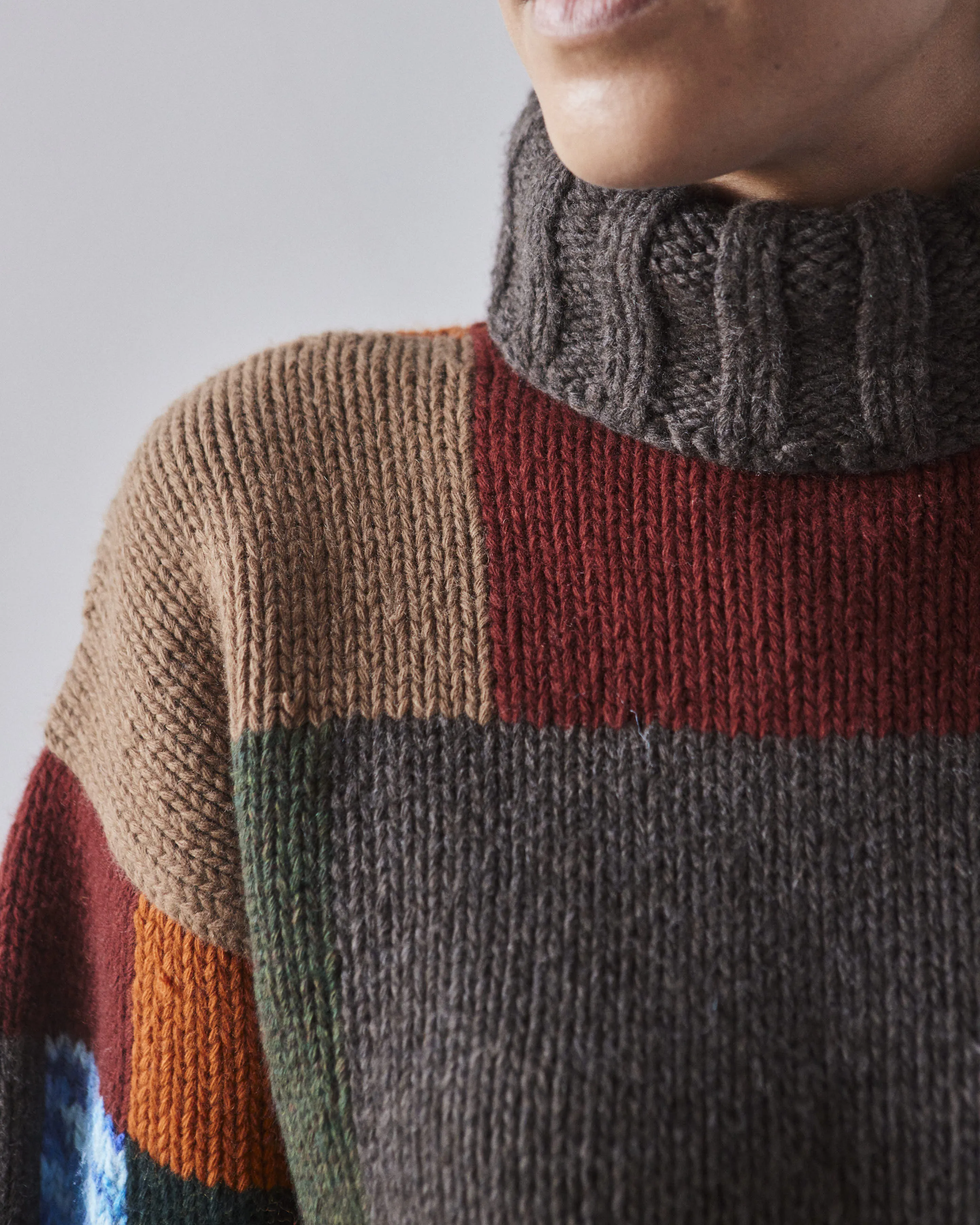 YMC Bluto Chunky Knit Jumper, Multi